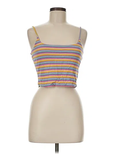 Pre-owned Bp. Tube Top Yellow Strapless Neckline Tops
