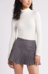 Bp. Turtleneck Rib Top In Ivory