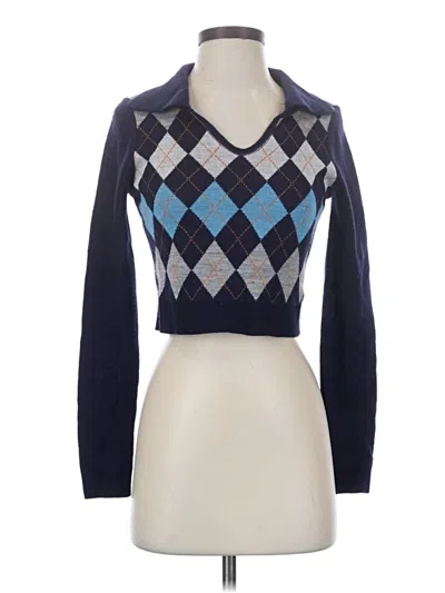 Pre-owned Bp. Turtleneck Sweater In Blue