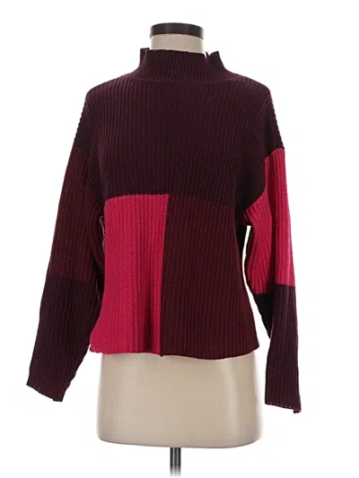 Pre-owned Bp. Turtleneck Sweater In Burgundy