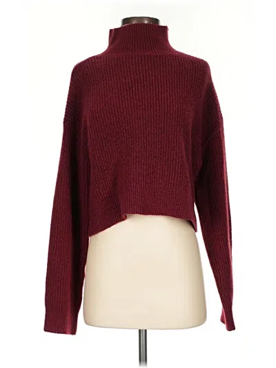 Pre-owned Bp. Turtleneck Sweater In Burgundy