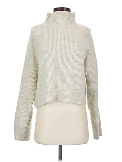 Pre-owned Bp. Turtleneck Sweater In Silver