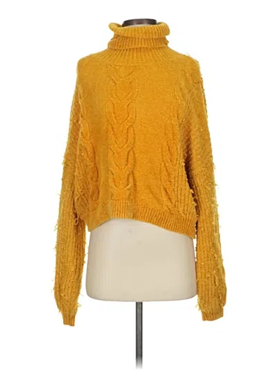 Pre-owned Bp. Turtleneck Sweater In Yellow