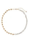 BP. TWO-TONE BALL & CHAIN NECKLACE