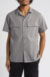 Bp. Utility Camp Shirt In Grey Steel