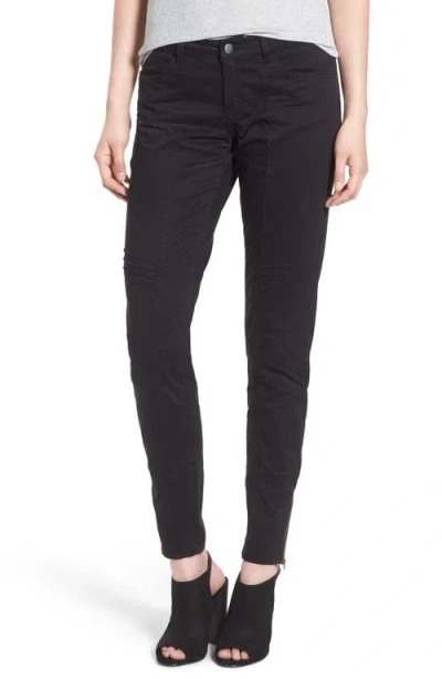 Bp. Utility Stretch Cotton Trousers In Black