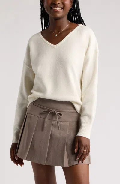 Bp. V-neck Cozy Sweater In Neutral