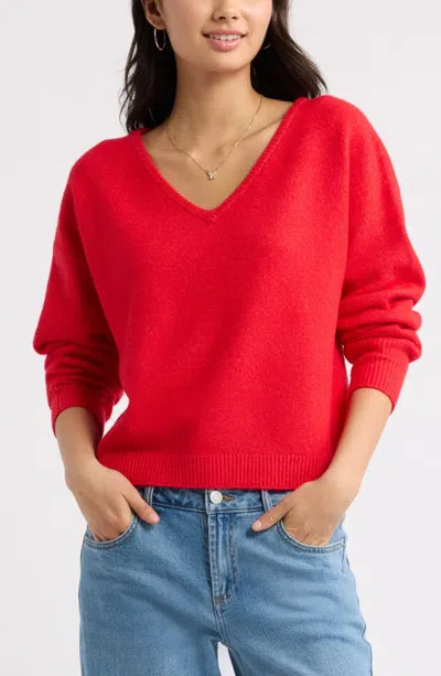 Bp. V-neck Cozy Sweater In Multi