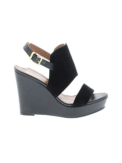 Pre-owned Bp. Wedges In Black