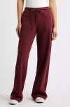 Bp. Wide Leg Fleece Pants In Burgundy