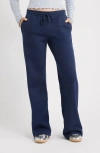 Bp. Wide Leg Fleece Pants In Blue