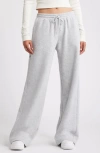 Bp. Wide Leg Fleece Pants In Grey Soft Heather