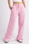 Bp. Wide Leg Fleece Pants In Pink Shore