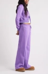Bp. Wide Leg Fleece Pants In Purple Fresco