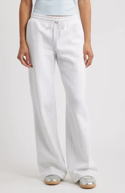 Bp. Wide Leg Fleece Pants In White