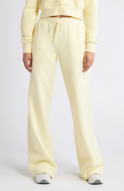 Bp. Wide Leg Fleece Pants In Yellow