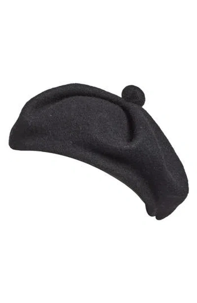 Bp. Wool Blend Beret In Black