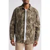 Bp. Workwear Stretch Cotton Canvas Overshirt In Olive Camo Branch