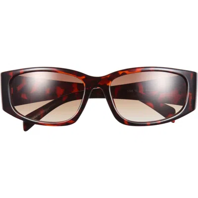 Bp. Y2k Wrap Sunglasses In Brown