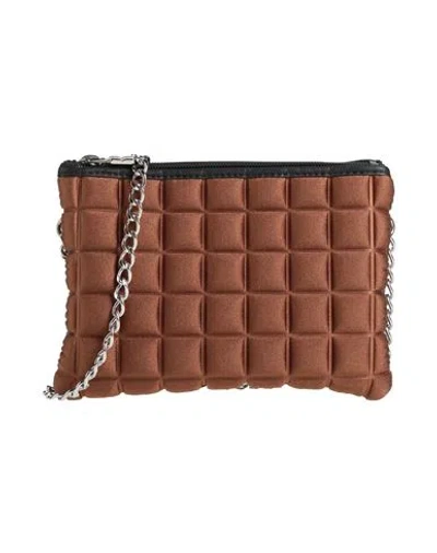 Bprime Woman Cross-body Bag Brown Size - Textile Fibers