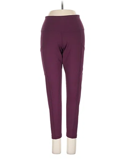 Pre-owned Br Standard Active Pants In Burgundy
