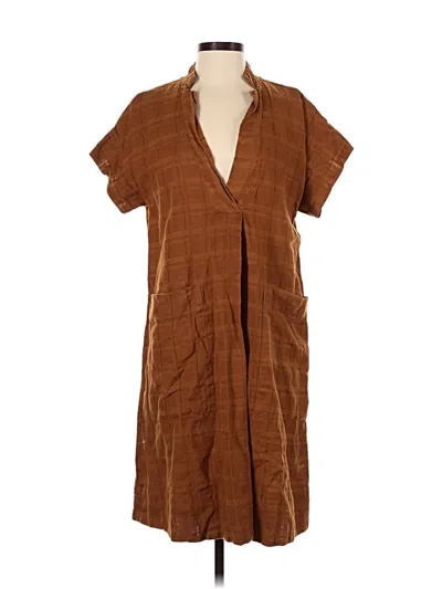 Pre-owned Br Standard Casual Dress In Brown