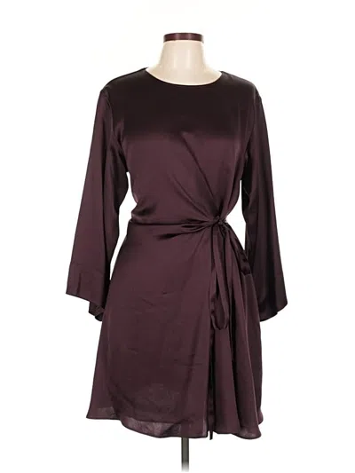 Pre-owned Br Standard Casual Dress In Burgundy
