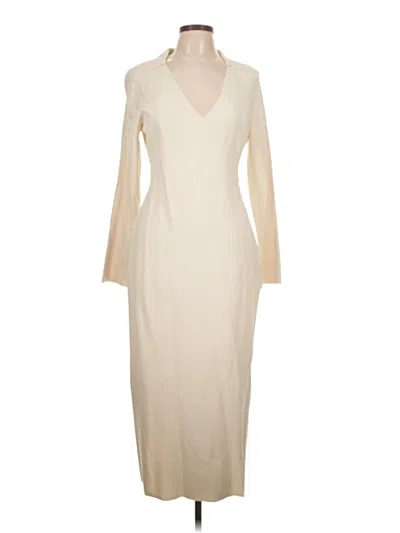 Pre-owned Br Standard Casual Dress In White