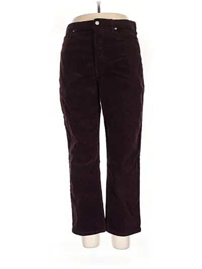 Pre-owned Br Standard Casual Pants In Burgundy