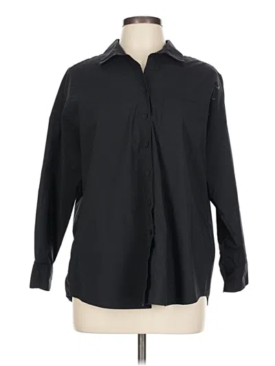 Pre-owned Br Standard Long Sleeve Button Down Shirt In Black