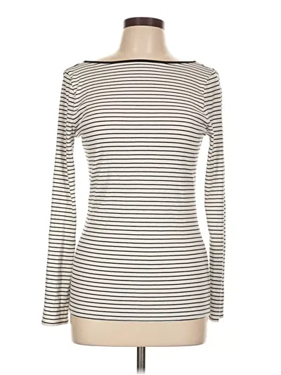 Pre-owned Br Standard Long Sleeve Turtleneck In White