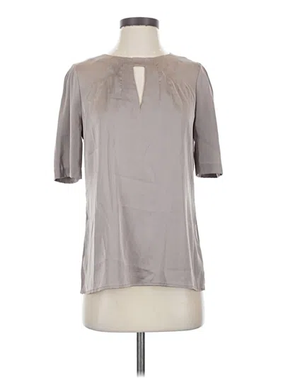 Pre-owned Br Standard Short Sleeve Blouse In Gray