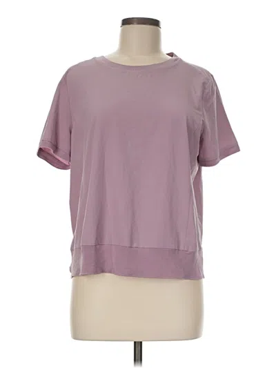 Pre-owned Br Standard Short Sleeve Top Purple Crew Neck Tops
