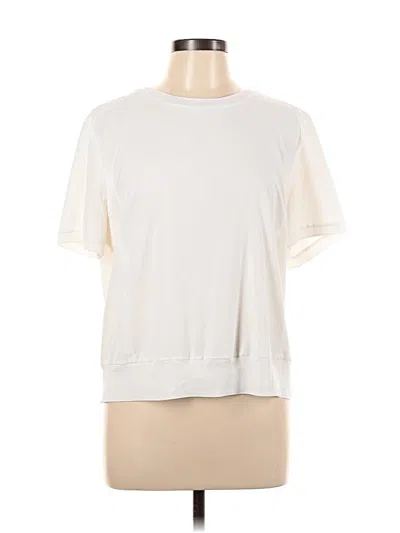 Pre-owned Br Standard Short Sleeve Top White Crew Neck Tops