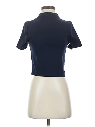 Pre-owned Br Standard Short Sleeve Turtleneck In Blue