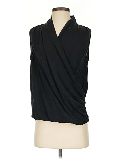 Pre-owned Br Standard Sleeveless Silk Top Black Cowl Neck Tops