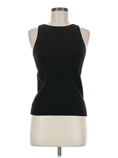 Pre-owned Br Standard Sleeveless Top Black Halter Neckline Tops
