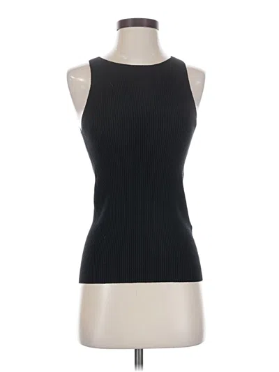 Pre-owned Br Standard Sleeveless Top Black Halter Neckline Tops