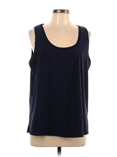 Pre-owned Br Standard Sleeveless Top Blue Scoop Neck Tops