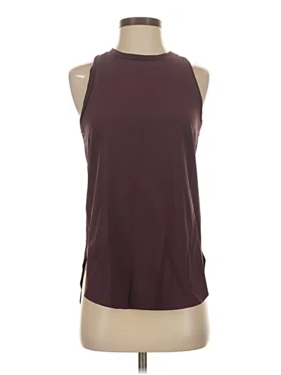 Pre-owned Br Standard Sleeveless Top Burgundy Halter Neckline Tops
