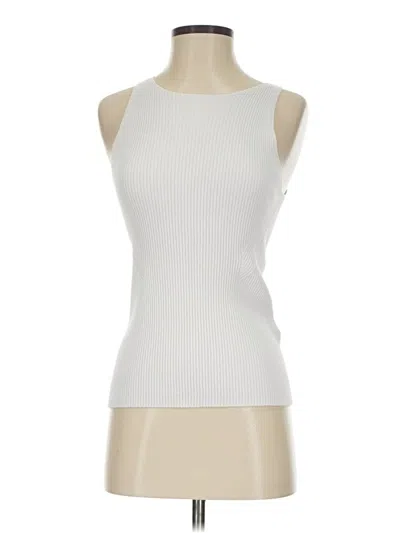 Pre-owned Br Standard Sleeveless Top White Halter Neckline Tops
