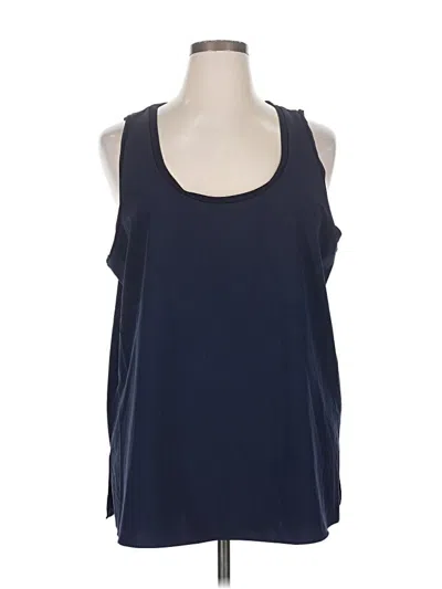 Pre-owned Br Standard Tank Top Blue Halter Neckline Tops
