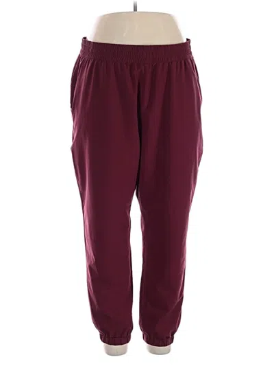 Pre-owned Br Standard Track Pants In Burgundy