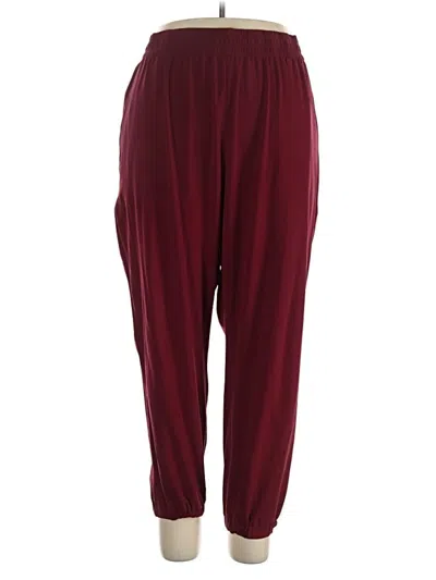 Pre-owned Br Standard Track Pants In Burgundy