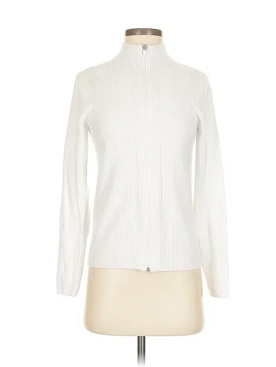 Pre-owned Br Standard Turtleneck Sweater In White