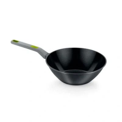 Bra Cookware Life Ceramic Nonstick Wok, 11-inch, 6.6-quart Recycled Aluminum Stir-fry Skillet In Black