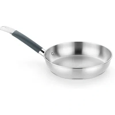 Bra Cookware Master Frying Pan | 8 Inches Professional Skillet | Stainless Steel Frypan | All Stovetop Compatible In Brushed Finish