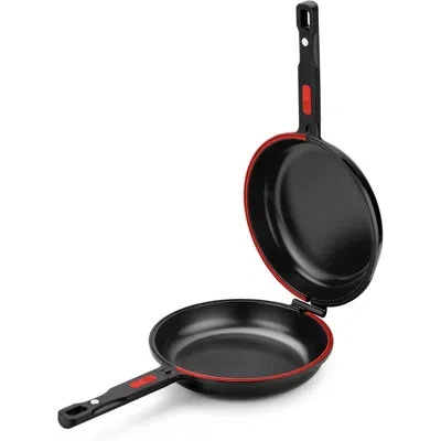 Bra Cookware Premiere Dual Skillet | 8 Inches Double Frying Pan For Frittatas & Spanish Omelets | Pfoa Free Tripl In Black
