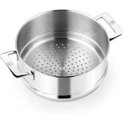 Bra Cookware Signature Stainless Steel Steamer | 9.5 Inches - 4 Quarts Professional Grade Steam Set | Compatible 