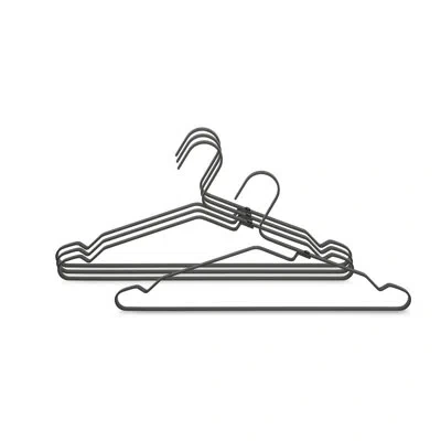 Brabantia Aluminum Clothes Hanger, Set Of 4 In Black